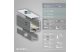 TRONIX 8102021 PN17 LED profil 200 cm, szimmetrikus, RAL 9005 max.30mm széles LED szalaghoz