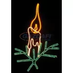   TRONIX D001-K LED kültéri dekoráció, konzolos, 1,7x1,3 m, 53 W