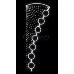   TRONIX D326-K LED kültéri dekoráció, konzolos, 1,9x0,70 m, 48 W