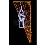   TRONIX D 458A-K LED kültéri dekoráció, konzolos, 1,90x0,8 m, 55 W