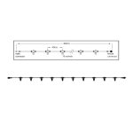 Tronix 018-036 PS36 fekete kábel 10 foglalattal 4m