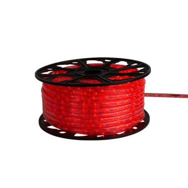 Tronix 055-104 LED fénykábel 230V 50m  piros  PVC DIP LED
