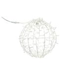   Tronix 571-006 3D LED dekor gömb 35cm fehér  6500K CW & villogó 6500K CW