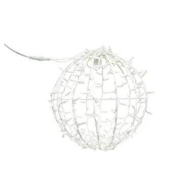 Tronix 571-006 3D LED dekor gömb 35cm fehér  6500K CW & villogó 6500K CW