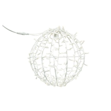   Tronix 571-006 3D LED dekor gömb 35cm fehér  6500K CW & villogó 6500K CW