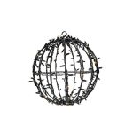   Tronix 571-007 3D LED dekor gömb 35cm fekete  2400K WW+ & villogó 2400K WW