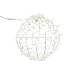   Tronix 571-016 3D LED dekor gömb 50cm fehér  6500K CW+ & villogó 6500K CW