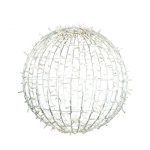   Tronix 571-026 3D LED dekor gömb 80cm fehér  6500K CW & villogó 6500K CW