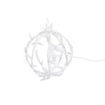   Tronix 571-061 3D LED dekor gömb 20cm fehér  6500K CW & villogó 6500K CW