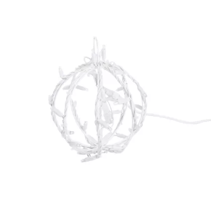   Tronix 571-061 3D LED dekor gömb 20cm fehér  6500K CW & villogó 6500K CW