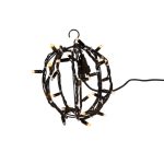   Tronix 571-078 3D LED dekor gömb 20cm fekete  3000K WW & villogó 3000K WW