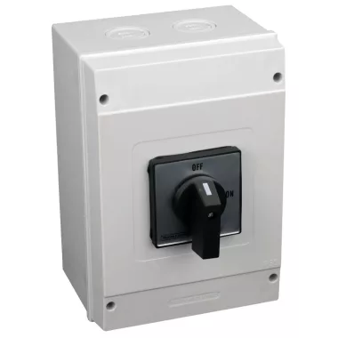 TRACON TS-10/3T65 Tokozott szakaszoló kapcsoló 400V, 50Hz, 100A, 3P, 30kW, 88×88mm, IP65