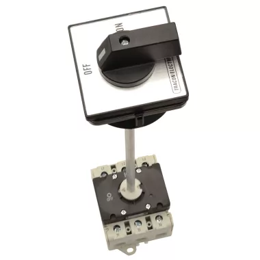 TRACON TS-20/4K Szakaszoló kapcsoló ajtókupplunggal 400V, 50Hz, 20A, 4P, 5,5kW, 64×64mm