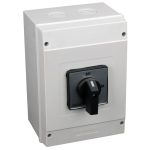 TRACON TS-80/3T65 Tokozott szakaszoló kapcsoló 400V, 50Hz, 80A, 3P, 22kW, 64×64mm, IP65