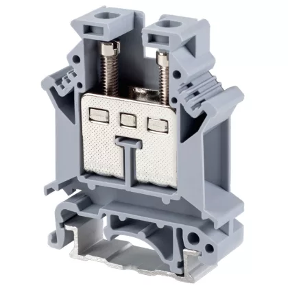 TRACON TSKA16 Fázisvezető ipari sorozatkapocs, csavaros, sínre, szürke 2,5-16mm2, 800VAC, 