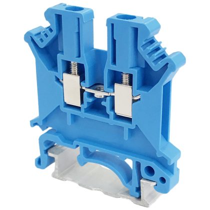 TRACON TSKA2,5-K Nullavezető ipari sorozatkapocs, csavaros, sínre, kék 0,2-2,5mm2, 800VAC,