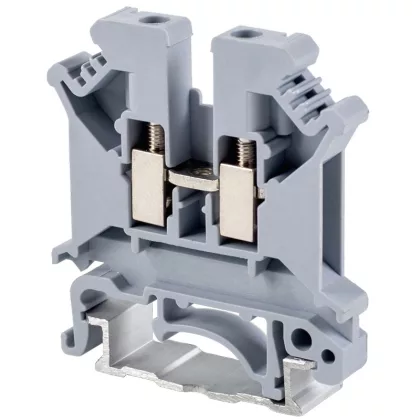 TRACON TSKA4 Fázisvezető ipari sorozatkapocs, csavaros, sínre, szürke 0,2-4mm2, 800VAC, 41