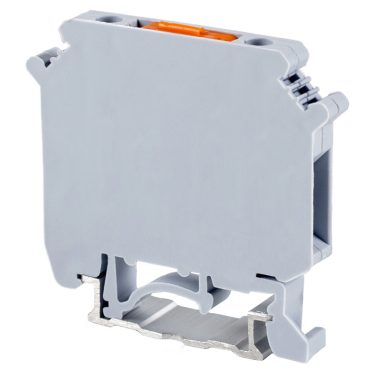TRACON TSKA4LEV Szakaszolható ipari sorozatkapocs, csavaros, sínre, szürke 0,2-4mm2, 800VA