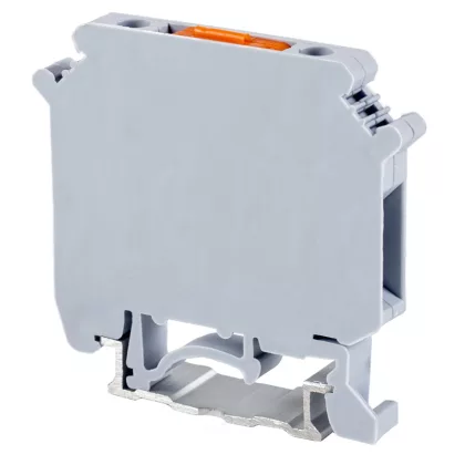 TRACON TSKA4LEV Szakaszolható ipari sorozatkapocs, csavaros, sínre, szürke 0,2-4mm2, 800VA