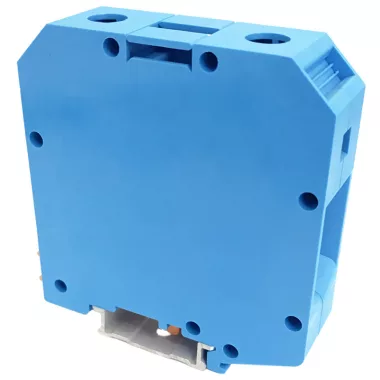 TRACON TSKA50-K Nullavezető ipari sorozatkapocs, csavaros, sínre, kék 16-50mm2, 1000VAC, 150A