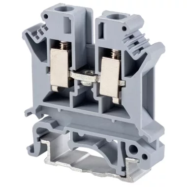 TRACON TSKA6 Fázisvezető ipari sorozatkapocs, csavaros, sínre, szürke 0,2-6mm2, 800VAC, 57A