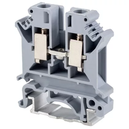 TRACON TSKA6 Fázisvezető ipari sorozatkapocs, csavaros, sínre, szürke 0,2-6mm2, 800VAC, 57