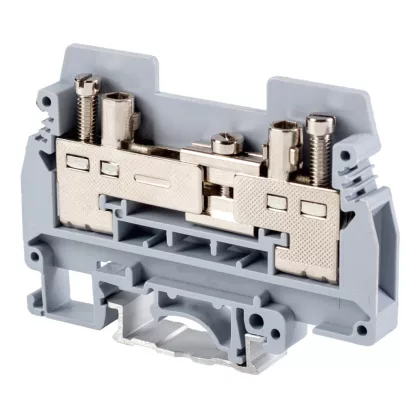 TRACON TSKA6S Mérő ipari sorozatkapocs, csavaros, sínre, szürke 0,5-6mm2, 400VAC, 57A