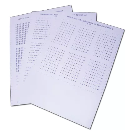   TRACON TSKAJ8-X1100 Jelölőmatrica J8 jelölőlapkához (1db A4-es ív) 56×X/01-X/01-X/03...X/100