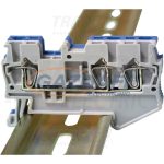  TRACON TSKB1/3K Háromkapcsos ipari sorozatkapocs, rugós, sínre, kék 0,14-1,5mm2, 500VAC, 17,5A