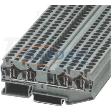 TRACON TSKB1/4K Négykapcsos ipari sorozatkapocs, rugós, sínre, kék 0,14-1,5mm2, 500VAC, 17,5A
