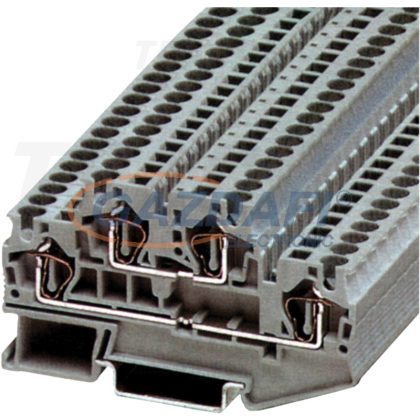   TRACON TSKB1/EK Emeletes ipari sorozatkapocs, rugós, sínre, kék 0,14-1,5mm2, 500VAC, 17,5A