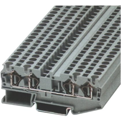   TRACON TSKB4/4K Négykapcsos ipari sorozatkapocs, rugós, sínre, kék 0,2-4mm2, 800VAC, 40A