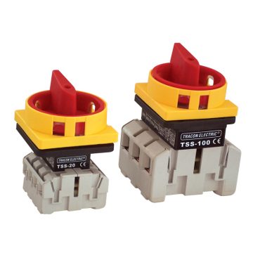 TRACON TSS-20/3 Biztonsági lakatolható szakaszoló kapcsoló 400V, 50Hz, 20A, 3P, 5,5kW, 48×48mm