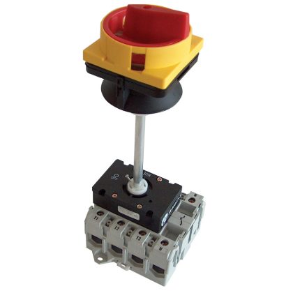   TRACON TSS-20/3K Biztonsági lakatolható szakaszoló kapcsoló ajtókupplunggal 400V, 50Hz, 20A, 3P, 5,5kW, 48×48mm