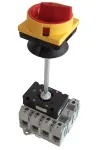 TRACON TSS-40/3K Biztonsági lakatolható szakaszoló kapcsoló ajtókupplunggal 400V, 50Hz, 40A, 3P, 11kW, 64×64mm