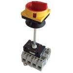   TRACON TSS-63/3K Biztonsági lakatolható szakaszoló kapcsoló ajtókupplunggal 400V, 50Hz, 63A, 3P, 18,5kW, 64×64mm