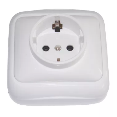 TRACON TTK-11 Falon kívüli csatlakozóaljzat (tapétakapcsoló) 16A/250VAC, IP20