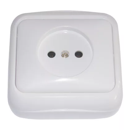   TRACON TTK-13 Falon kívüli csatl.aljzat, védőérintkező nélkül (tapétak.) 16A/250VAC, IP20