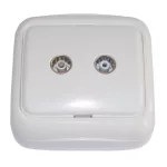   TRACON TTK-32 Falon kívüli TV és FM csatlakozó (tapétakapcsoló) 9,5mm