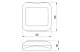 TRACON TTK-32 Falon kívüli TV és FM csatlakozó (tapétakapcsoló) 9,5mm