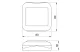 TRACON TTK-32 Falon kívüli TV és FM csatlakozó (tapétakapcsoló) 9,5mm