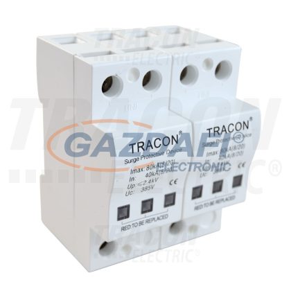   TRACON TTV-B240 Túlfeszültségvédő készülék, 2.-es típus 40kA, 2P