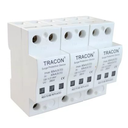   TRACON TTV-B340 Túlfeszültségvédő készülék, 2.-es típus 40kA, 3P