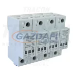   TRACON TTV1-2-100-4P AC/DC túlfeszültség levezető, 1+2-es típus, egybeépített