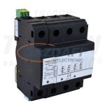   TRACON TTV1-50-4P AC villámáram levezető, 1-es típus, egybeépített 230/400 V, 50 Hz, 25/50 kA, 10/350 us, 4P
