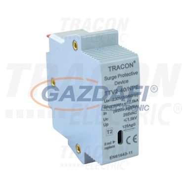 TRACON TTV2-40-N-PE-M AC túlfeszültség levezető betét; 2-es típus