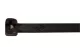 TRACON TU186 UV-álló fémnyelves kábelkötegelő, fekete 186×4,8mm, D=3,5-45mm, PA6.6