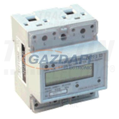 TRACON TVO-F1-2 LCD kijelzésű fogyasztásmérő közvetlen méréshez, egyfázisú 230V / 20 (100)A