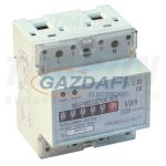   TRACON TVO-F1M2 Elektromech. fogyasztásmérő közvetlen méréshez, egyfázisú 230V / 20 (60)A Pd=1W