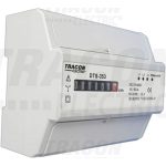   TRACON TVO-F3M-38 Elektromech. fogyasztásmérő közvetlen méréshez, háromfázisú 400V / 5(100)A